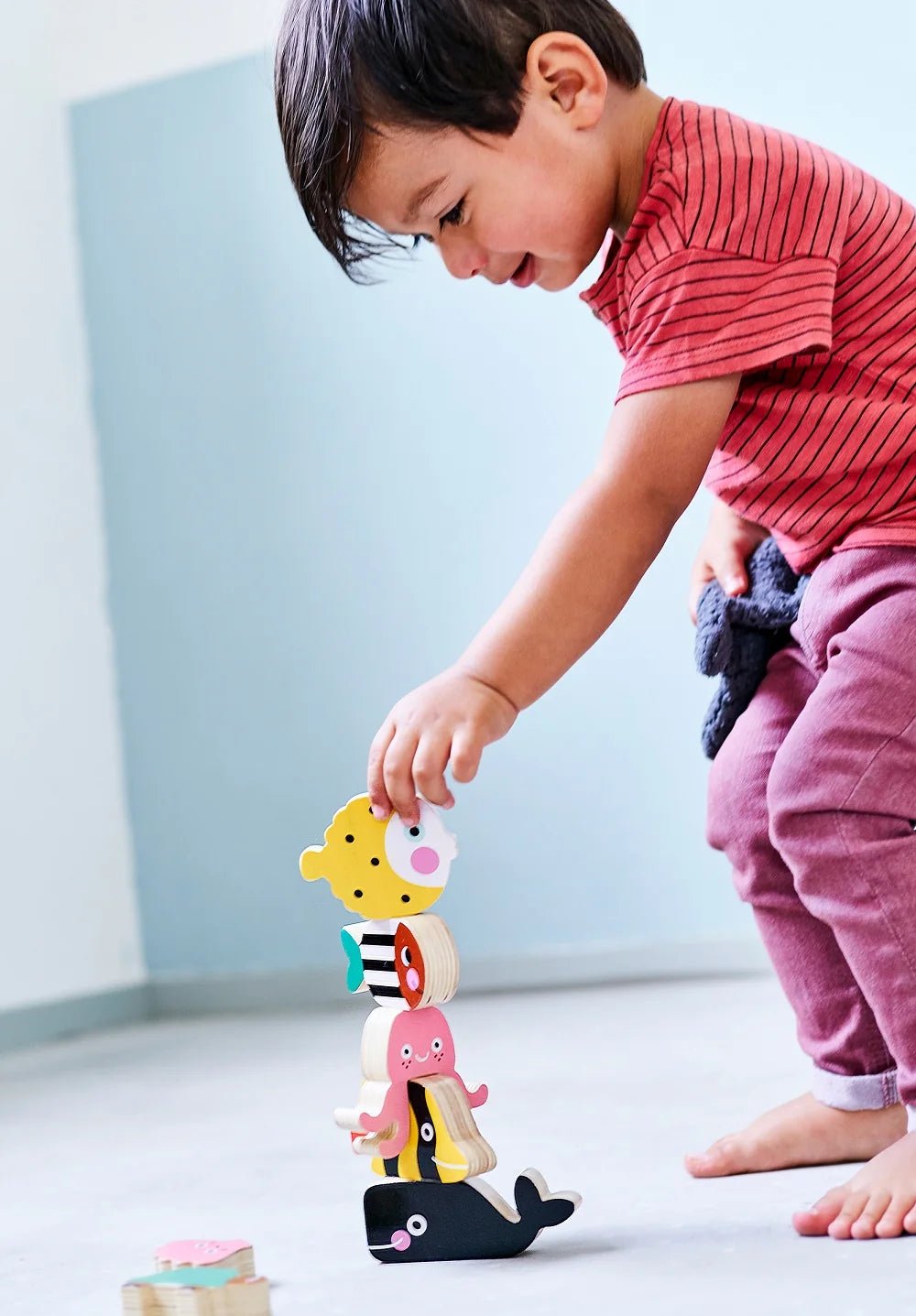 Petit Monkey Houten Oceaan Stapeltoren - Little Things