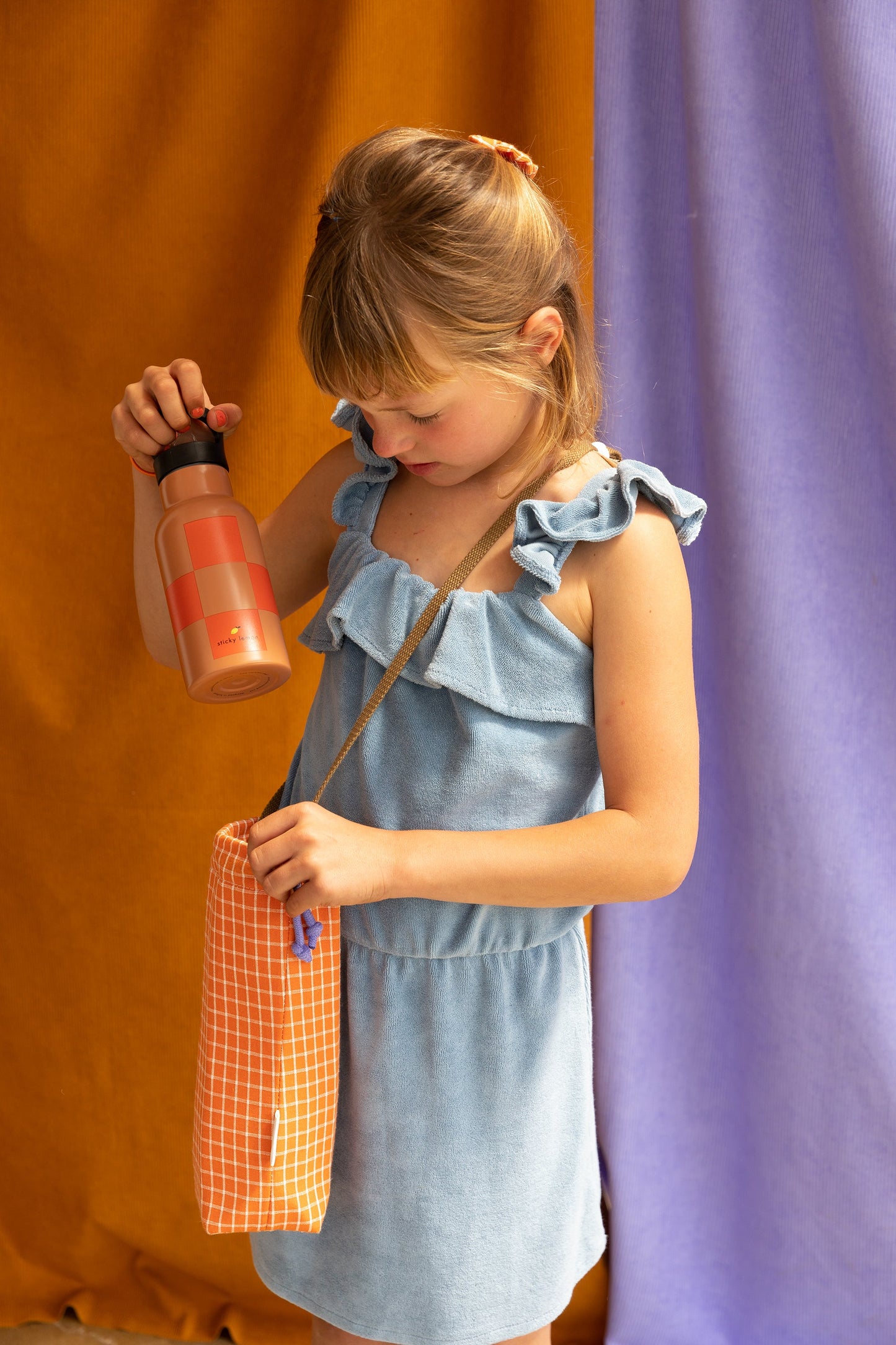 Sticky Lemon Drinkfles – Farmhouse - Ladybird Red & Harvest Moon - Little Things