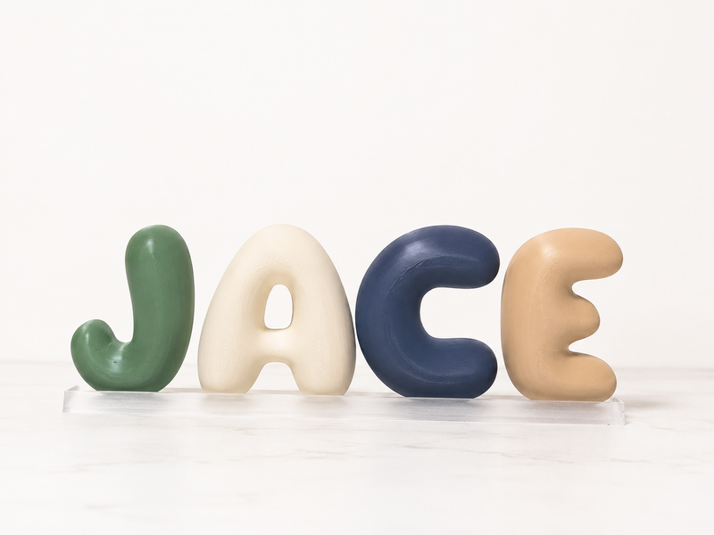 3D Bubble Letter - Kies je Eigen Letter