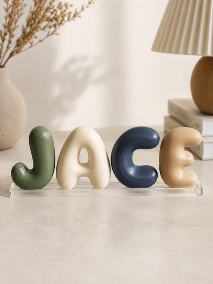 3D Bubble Letter - Kies je Eigen Letter