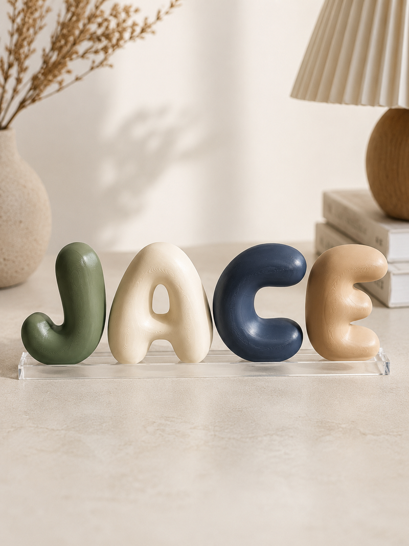 3D Bubble Letter - Kies je Eigen Letter