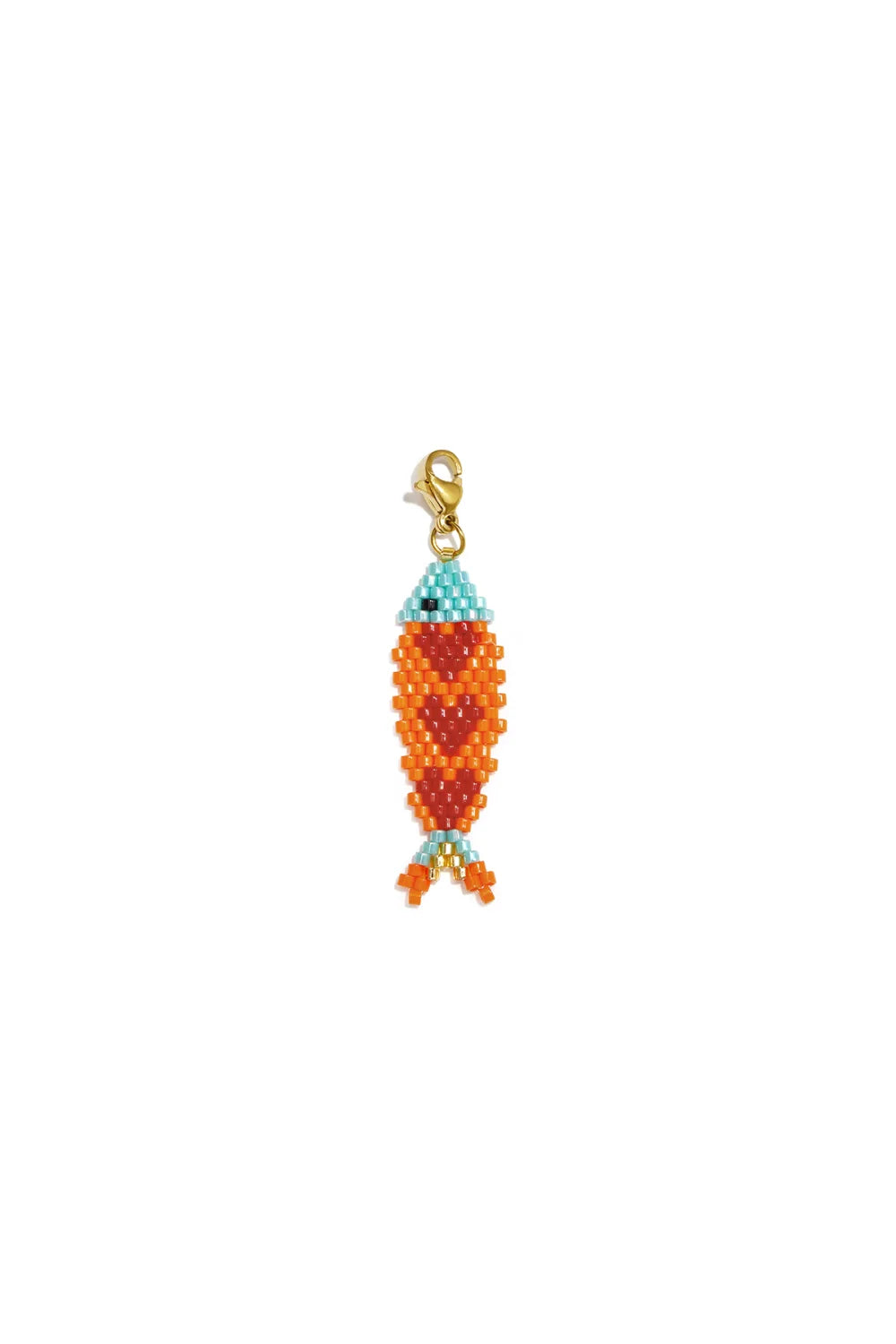 Lilli June Glazen Vissen Bedeltje - DIY Sieraden - Oranje