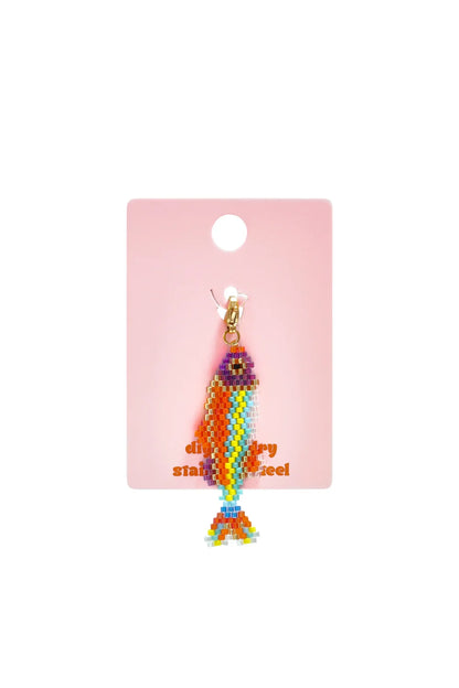 Lilli June Agaat Vissen Bedeltje - DIY Sieraden - Gemixte Kleuren
