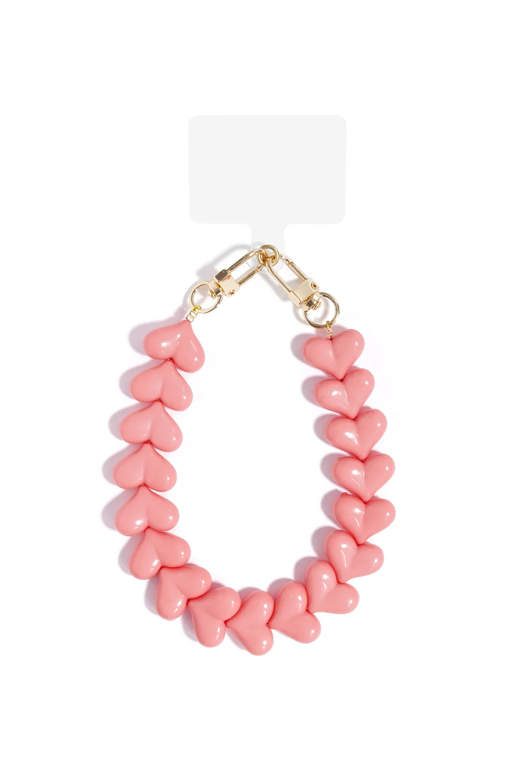 Little Things Heart Phone Cord - Pink