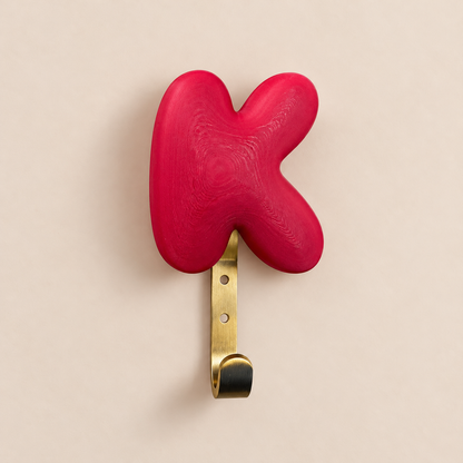 Bubble Letter Wandhaak - Little Things 3D
