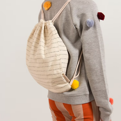 Sticky Lemon Drawstring Bag – Glitter Nude Pink