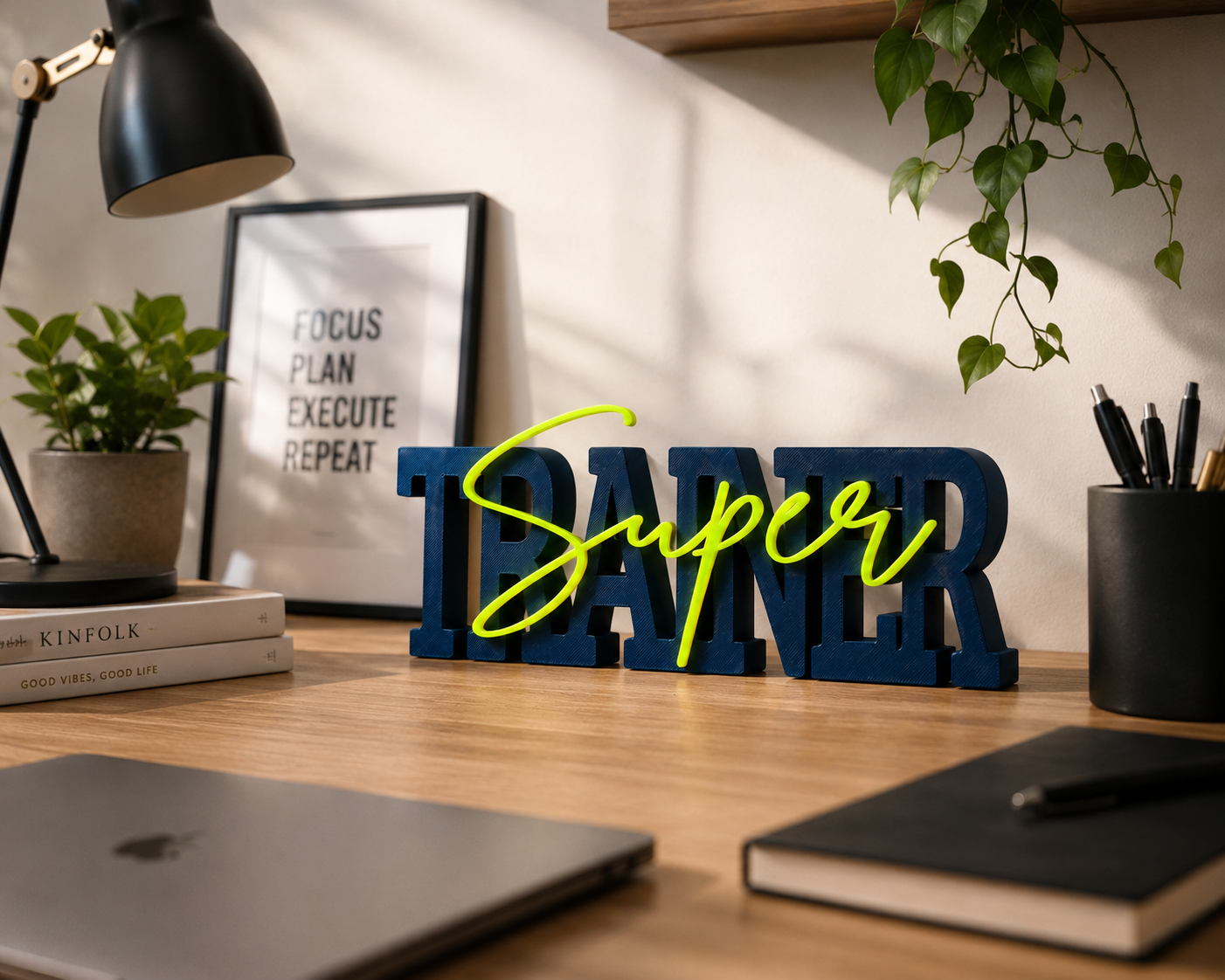 3D Decoratietekst "Super Trainer" - Little Things 3D