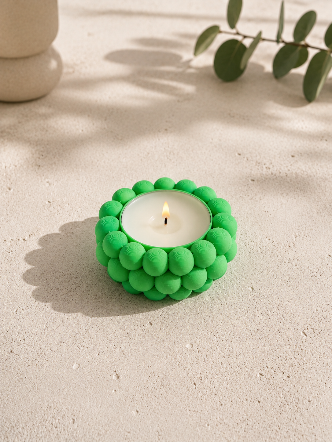 Waxinelichthouder 3D Geprint - Bubbel Design - Little Things 3D