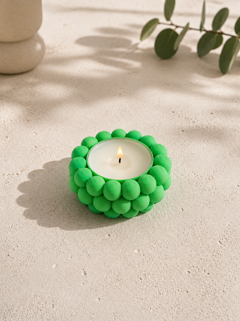 Waxinelichthouder 3D Geprint - Bubbel Design - Little Things 3D