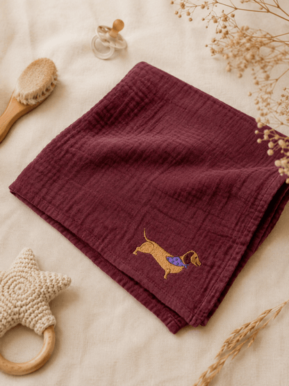 Atelier Pomme Petit Towel - Hydrofiele Doek - Burgundy Boo - Little Things