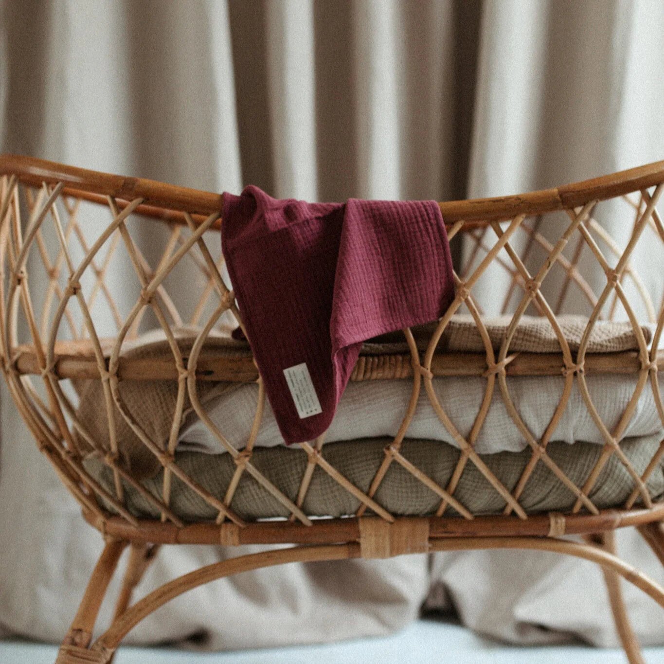 Atelier Pomme Petit Towel - Hydrofiele Doek - Burgundy Boo - Little Things