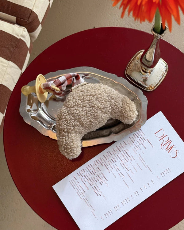 Atelier Pomme - Schnullertuch Little Croissant - Bonjour Brique