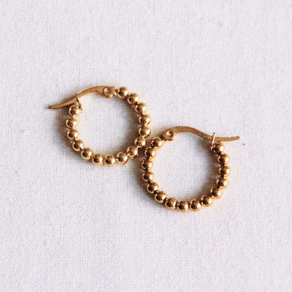 Bazou - Gouden Oorbellen met Balletjes - 20mm - Little Things