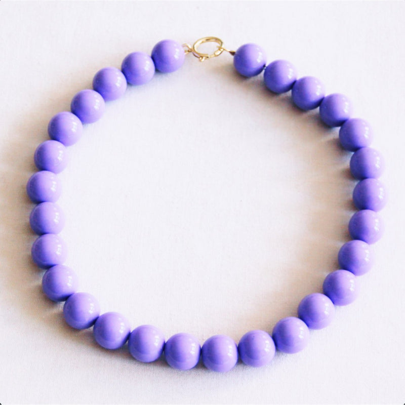 Bazou - Kralenketting XXL - Lila