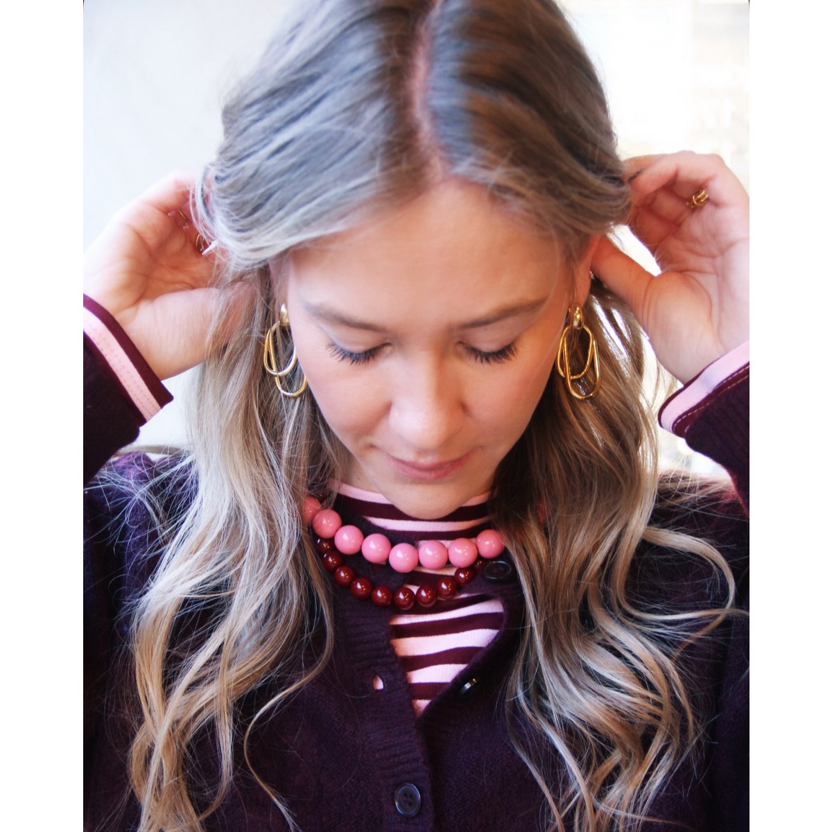 Bazou - Kralenketting XXL - Lila - Little Things