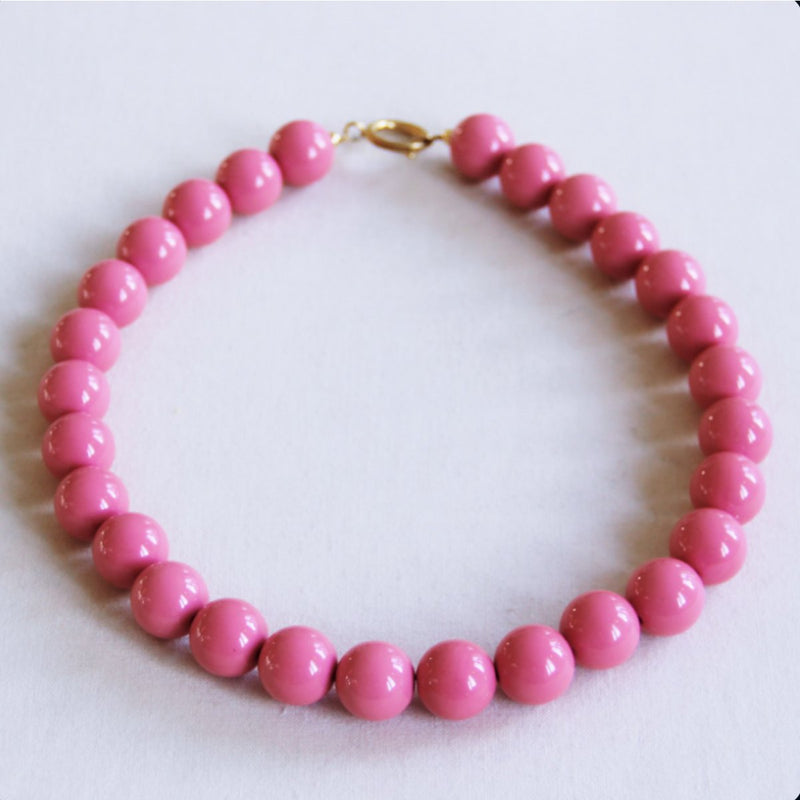 Bazou - Kralenketting XXL - Roze