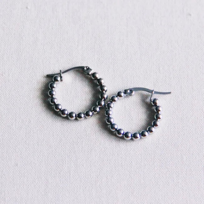 Bazou - Zilveren Oorbellen met Balletjes - 20mm - Little Things