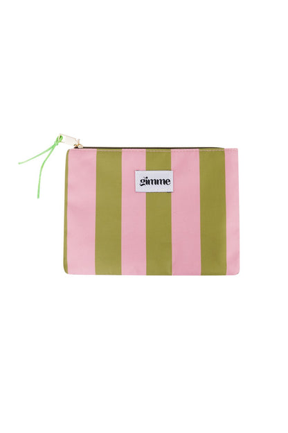 Gimme Makeup Tas Groot Streep - Roze Groen - Little Things