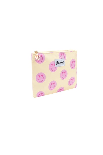 Gimme Smiling Face Makeup Tas - Geel - Little Things