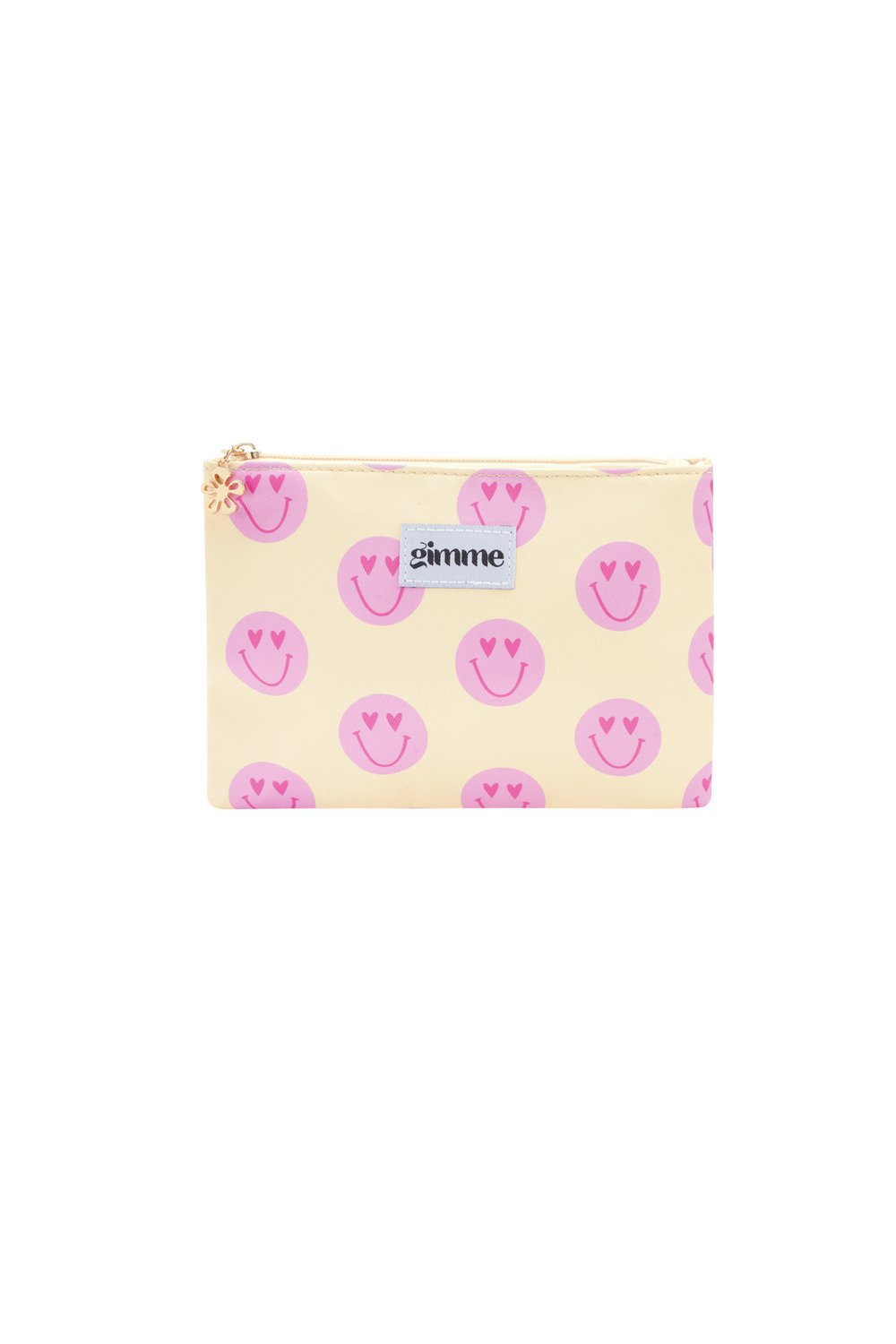 Gimme Smiling Face Makeup Tas - Geel - Little Things