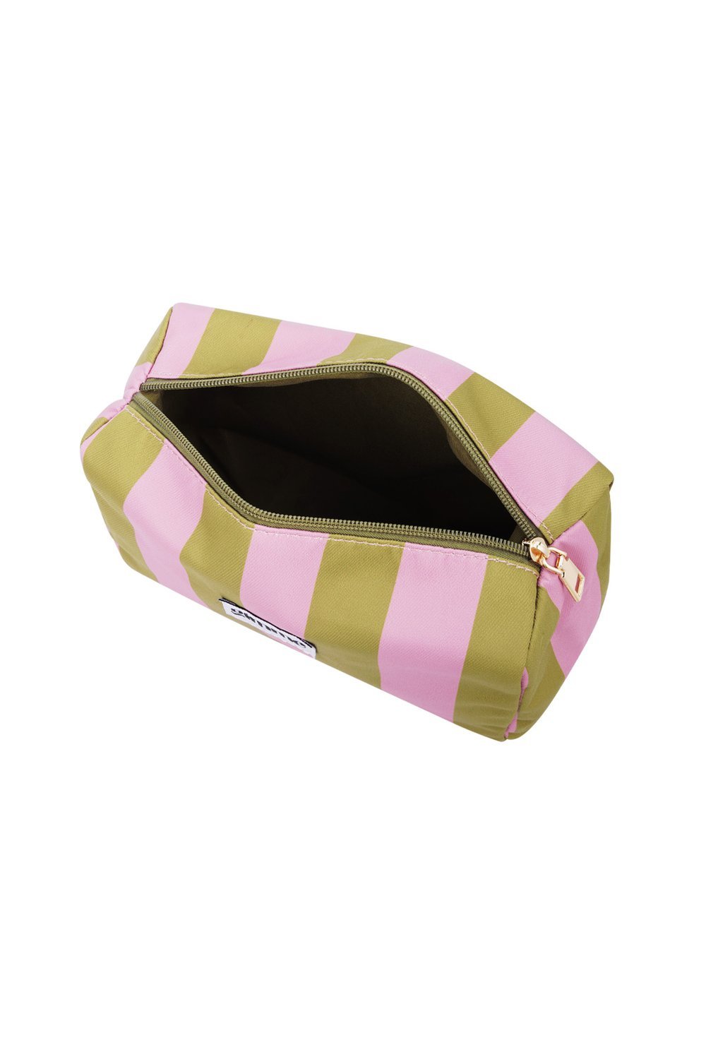 Gimme Toilettas Groot Streep - Roze Groen - Little Things