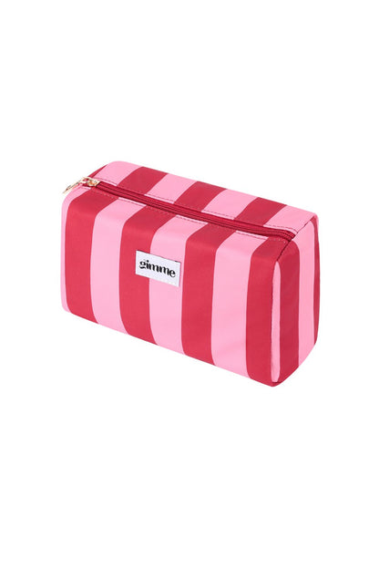 Gimme Toilettas Groot Streep - Roze Rood - Little Things