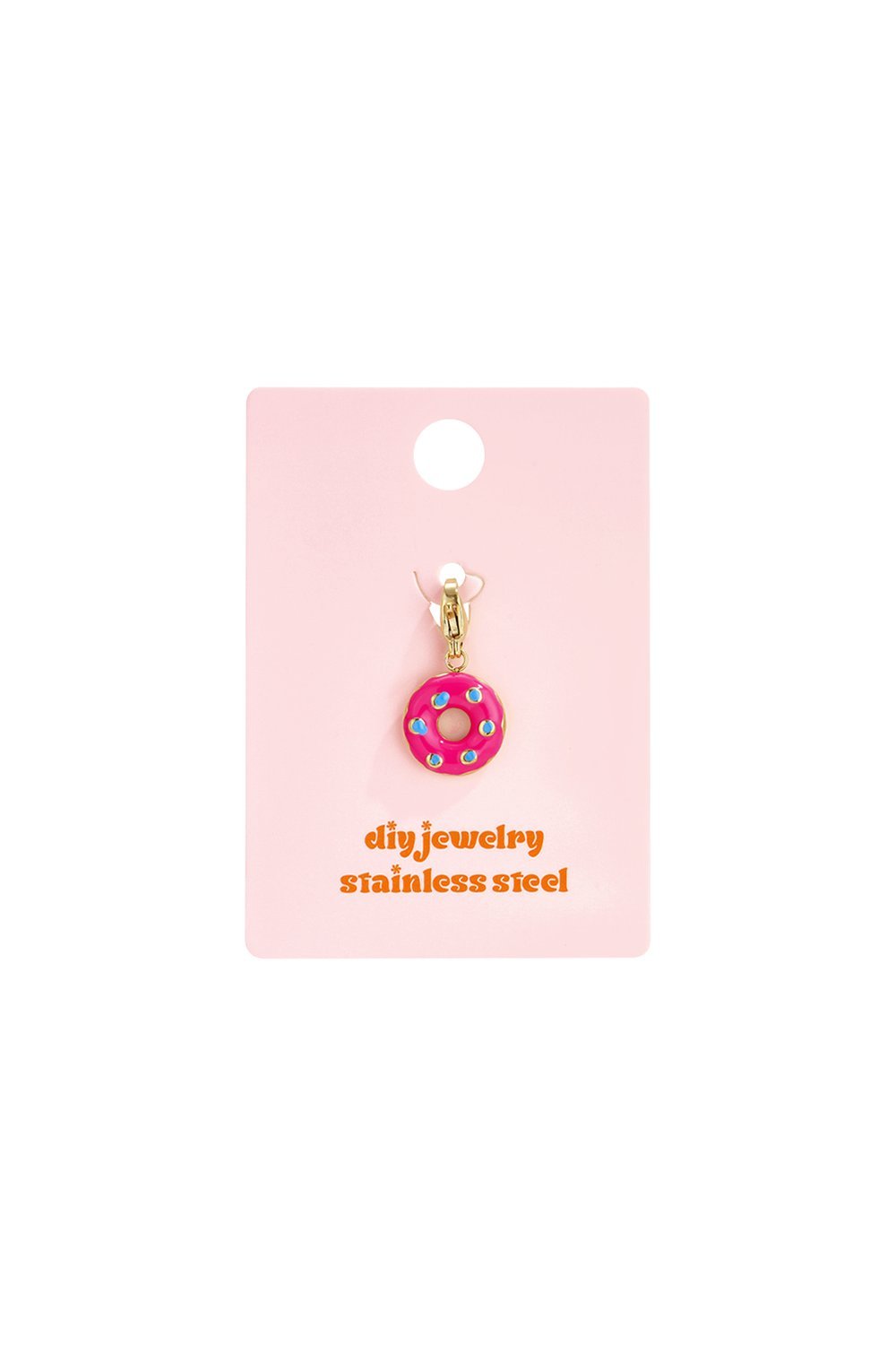 Lilli June Donut Charm – DIY Sieraden Bedeltje – Bruin - Little Things