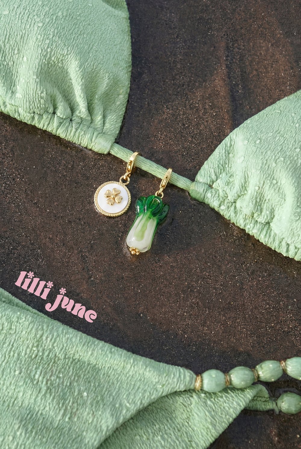Lilli June Groente Charm – DIY Sieraden Bedeltje – Groen - Little Things