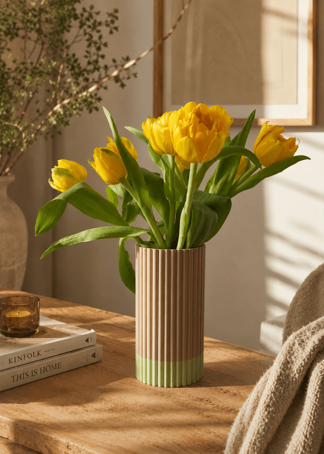 Little Things 3D - Ribbel Cilindervaas - Twee Kleuren - Little Things