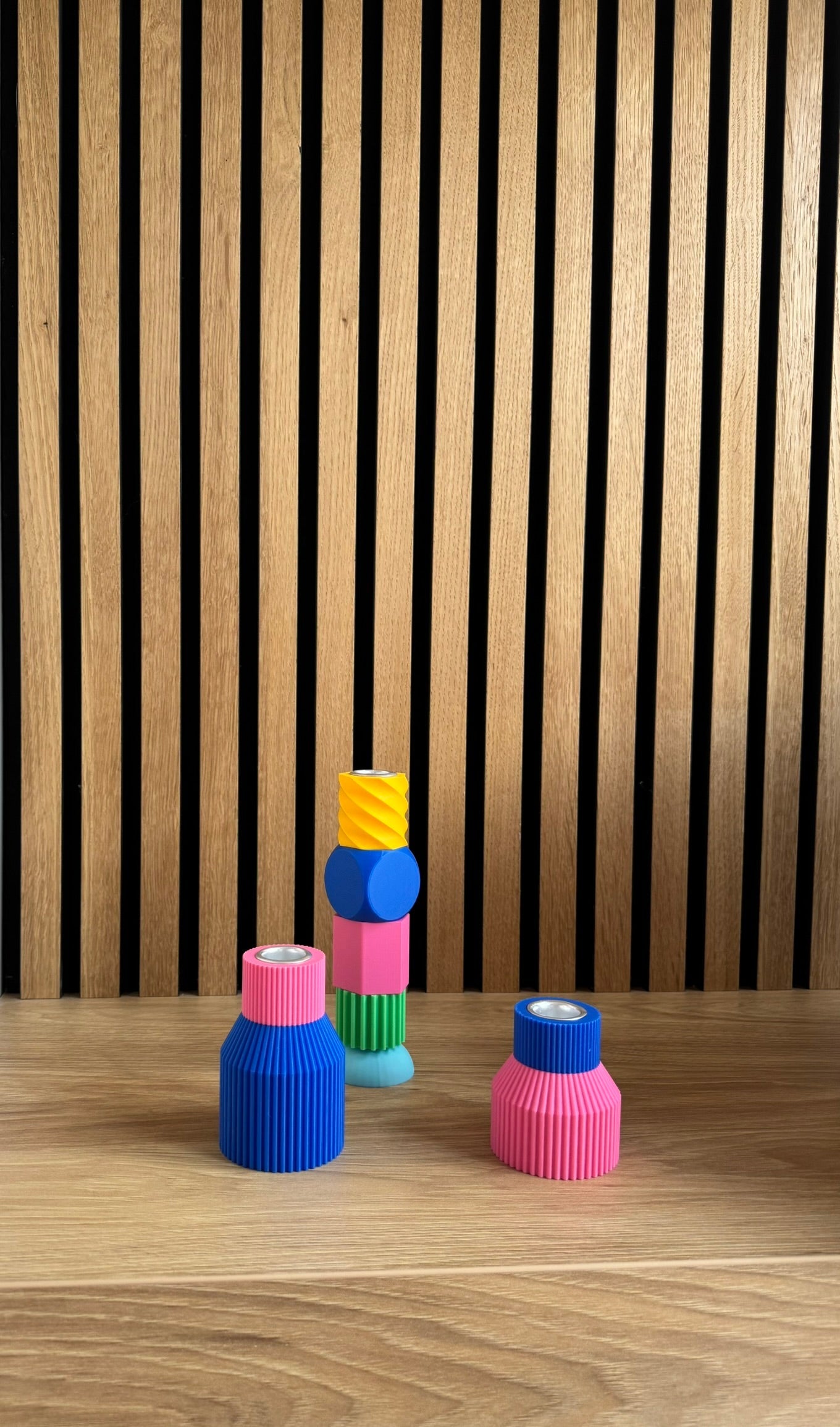 Little Things 3D - Ribbel Kaarsenstandaard Set - 2 stuks - Little Things