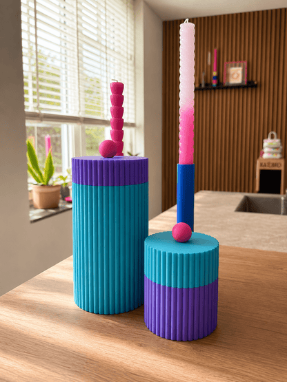 Little Things 3D - Ribbel Opbergpotten Set - Koffie & Suiker - Little Things