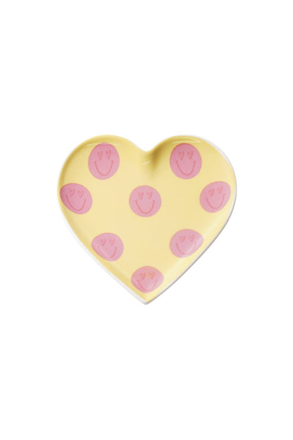 Little Things Sieradenschaaltje Hart Smiling Face - Geel - Little Things