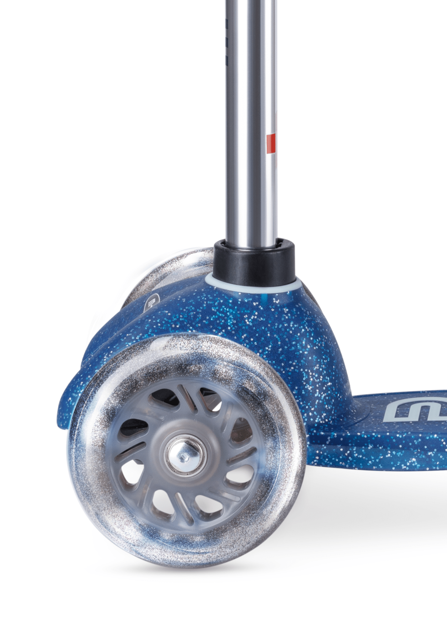 Micro Mini Deluxe Galaxy Glitter LED – Kinderstep met Lichtgevende Wielen – Blauw - Little Things