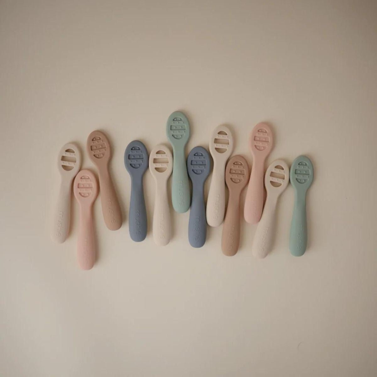 Mushie First Feeding Baby Spoon – Tradewinds / Shifting Sand - Little Things