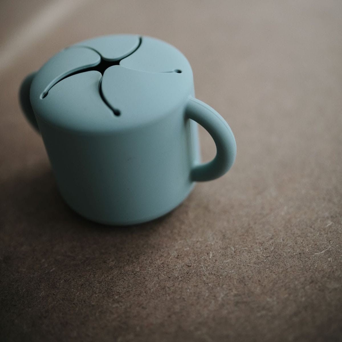 Mushie Snack Cup – Cambridge Blue - Little Things