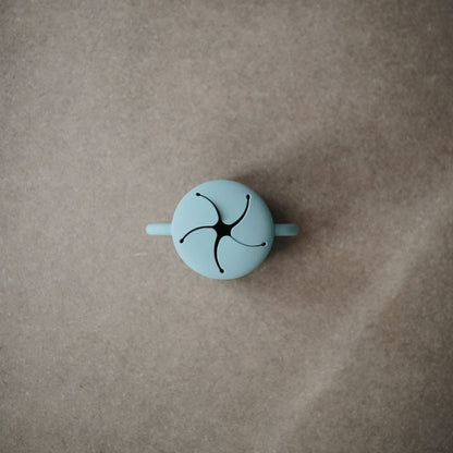 Mushie Snack Cup – Cambridge Blue - Little Things