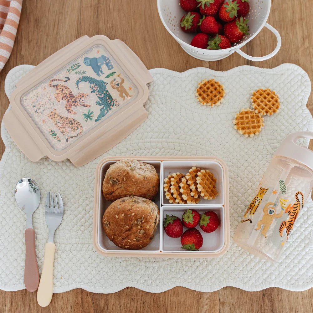 Petit Monkey Bento Lunchbox – Ondersteboven Dieren - Little Things