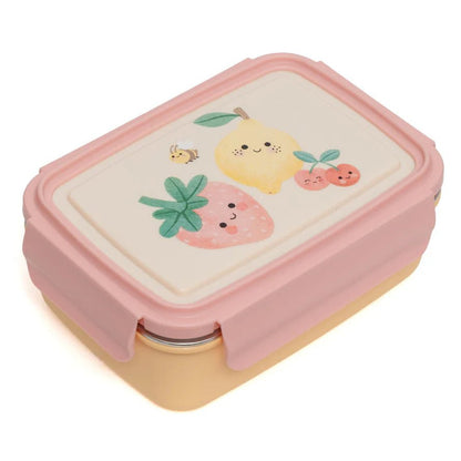 Petit Monkey Bento Lunchbox RVS – Sparkling Fruits - Little Things