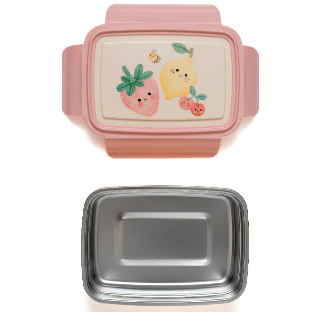 Petit Monkey Bento Lunchbox RVS – Sparkling Fruits - Little Things