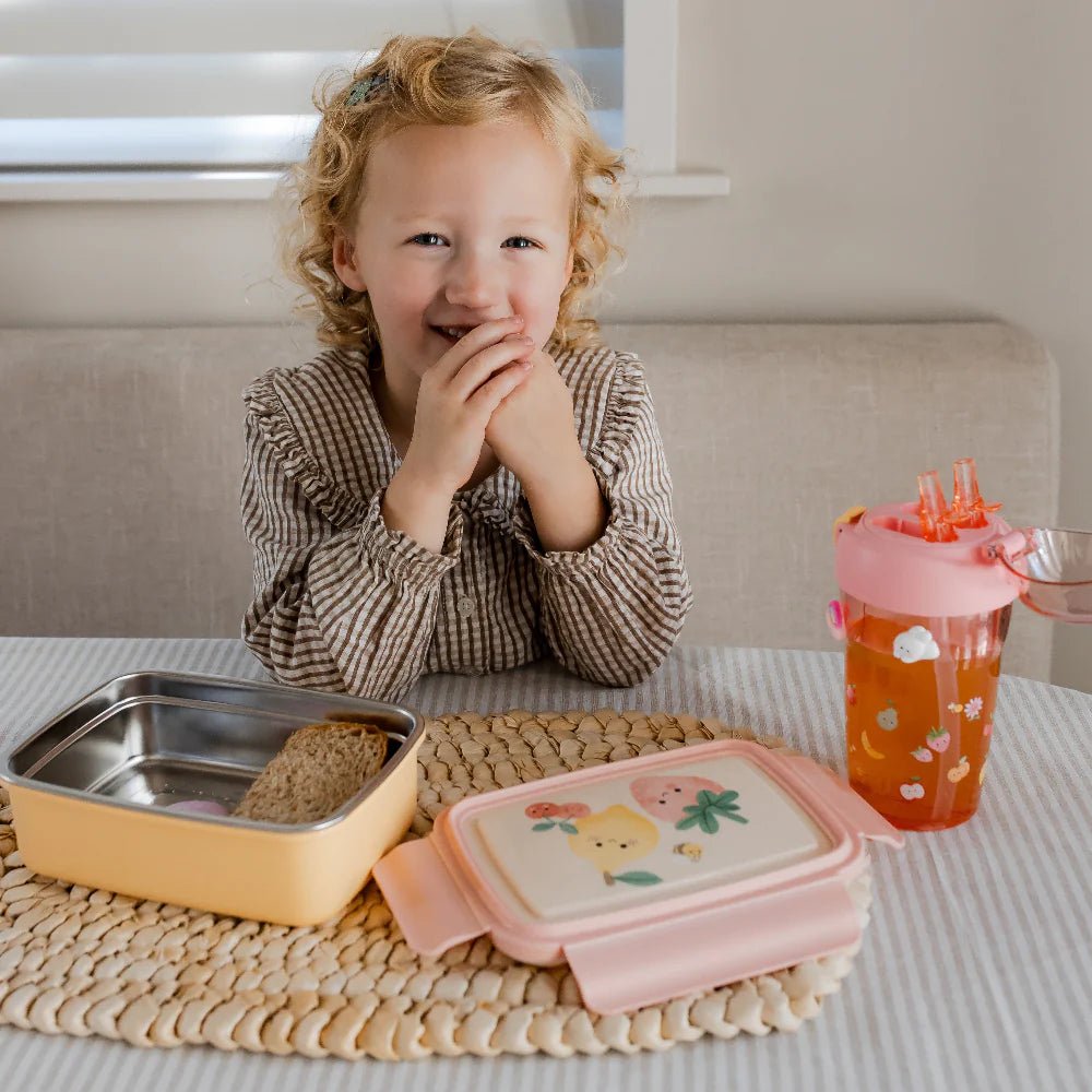 Petit Monkey Bento Lunchbox RVS – Sparkling Fruits - Little Things