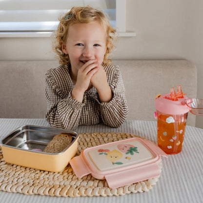 Petit Monkey Bento Lunchbox RVS – Sparkling Fruits - Little Things
