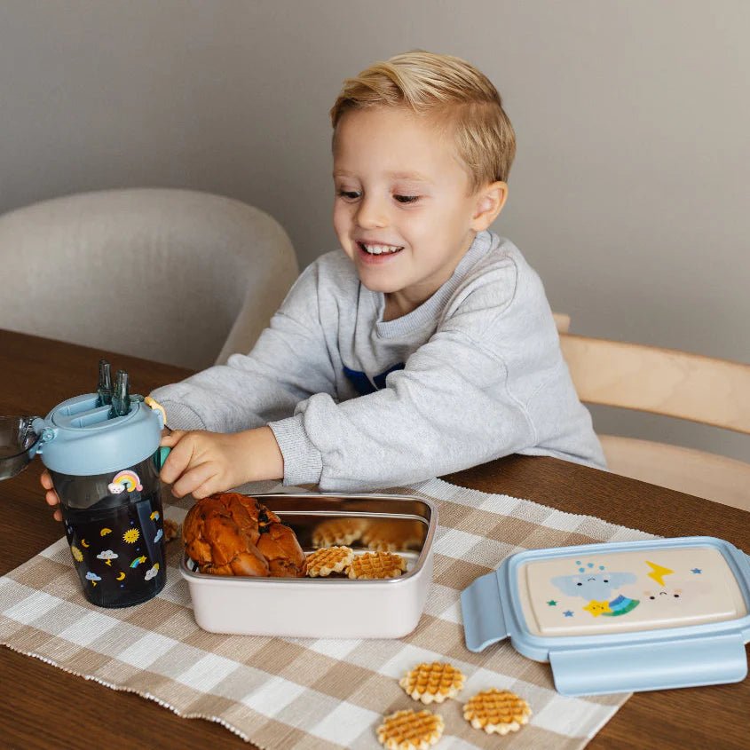 Petit Monkey Bento Lunchbox RVS – Sparkling Sky - Little Things