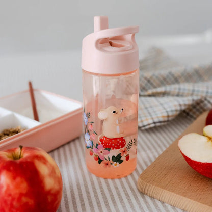 Petit Monkey Drinkfles met Rietje – Dieren Picnic - Little Things