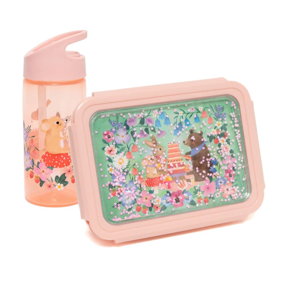 Petit Monkey Drinkfles met Rietje – Dieren Picnic - Little Things