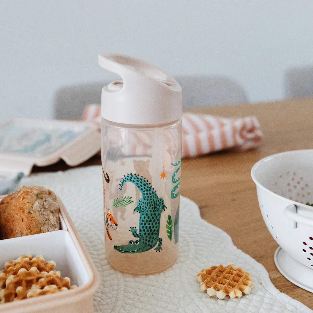 Petit Monkey Drinkfles met Rietje – Ondersteboven Dieren - Little Things