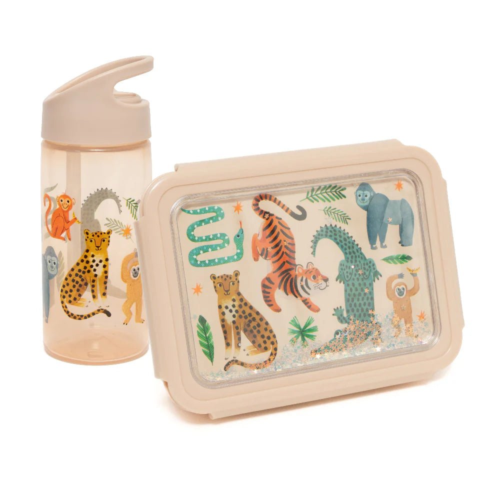 Petit Monkey Drinkfles met Rietje – Ondersteboven Dieren - Little Things
