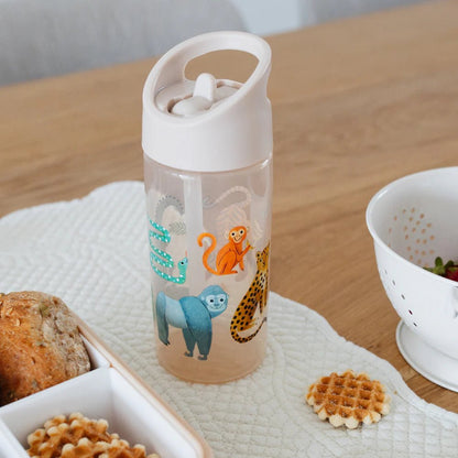 Petit Monkey Drinkfles met Rietje – Ondersteboven Dieren - Little Things
