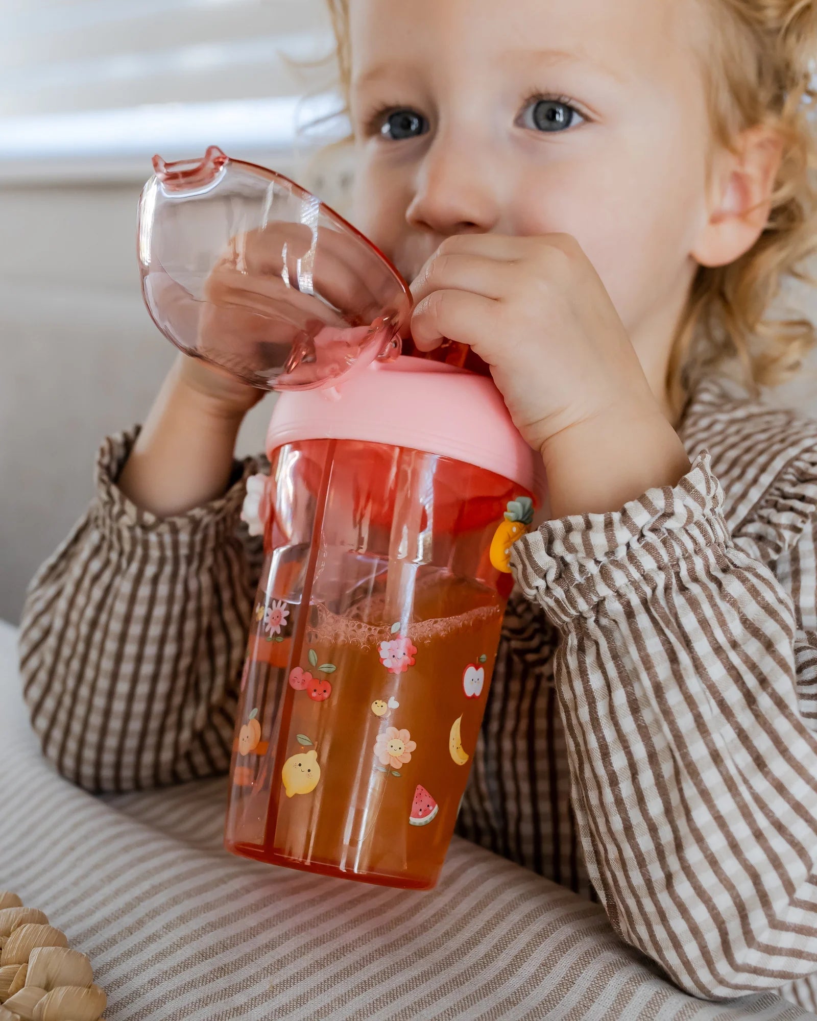 Petit Monkey Dubbele Drinkfles – Sparkling Fruits - Little Things