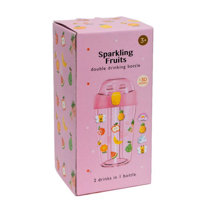 Petit Monkey Dubbele Drinkfles – Sparkling Fruits - Little Things