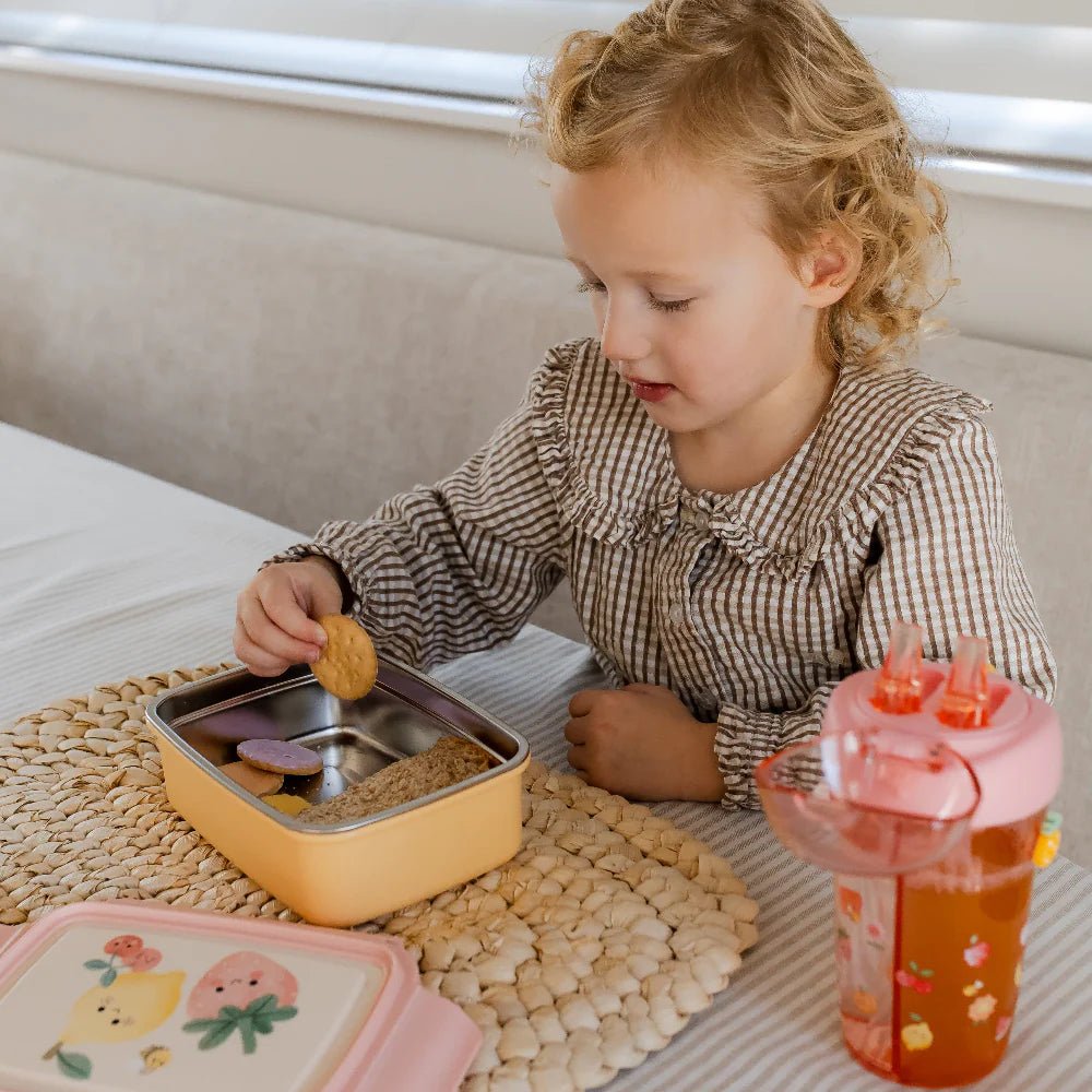 Petit Monkey Dubbele Drinkfles – Sparkling Fruits - Little Things